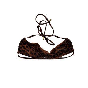 NWOT MONDAY Swimwear Tamarama Bikini Top in Dark Jaguar